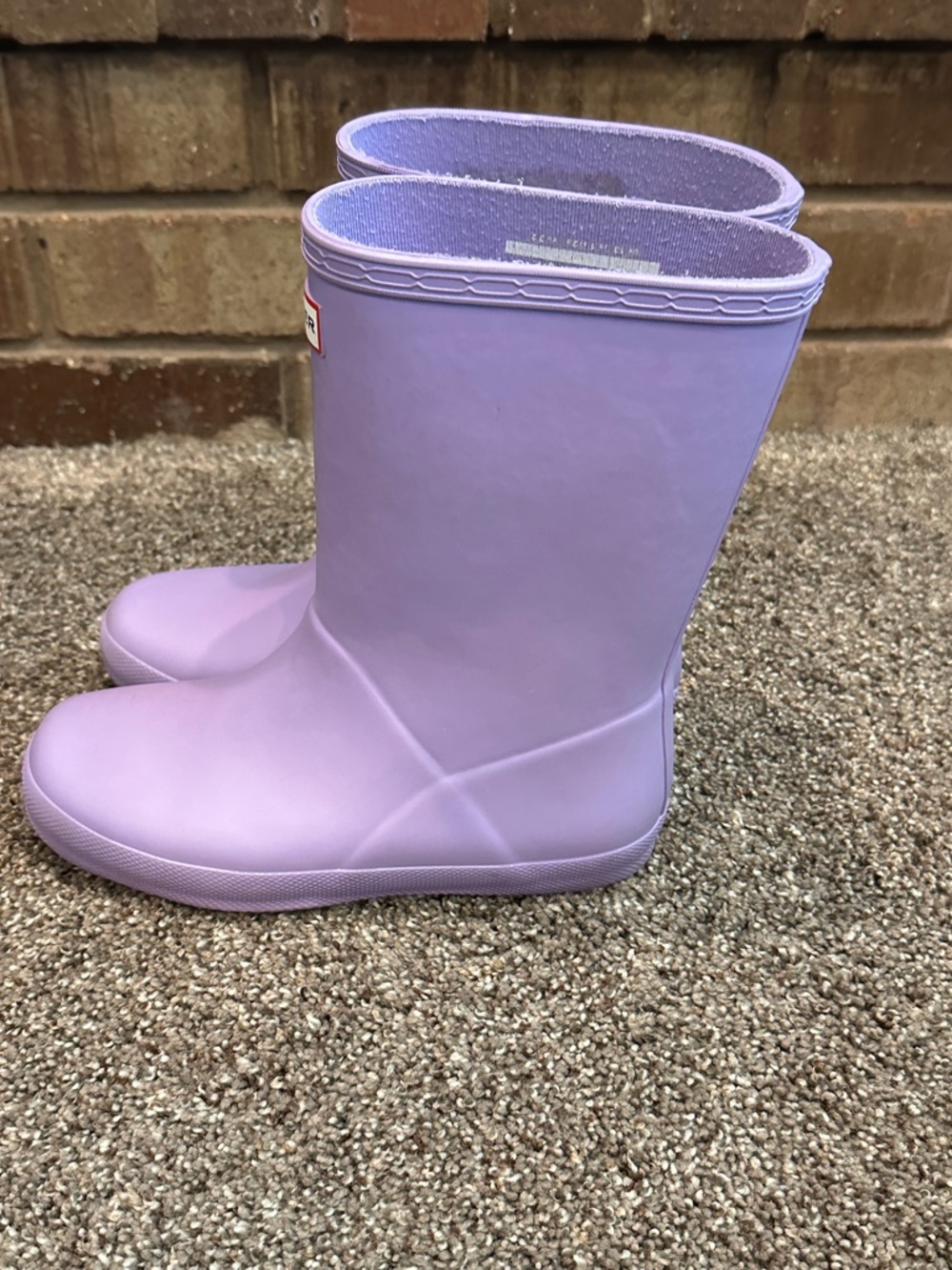 Hunter Kids First Classic Rain Boots Purple Lilac Size US 1 - Picture 2 of 6